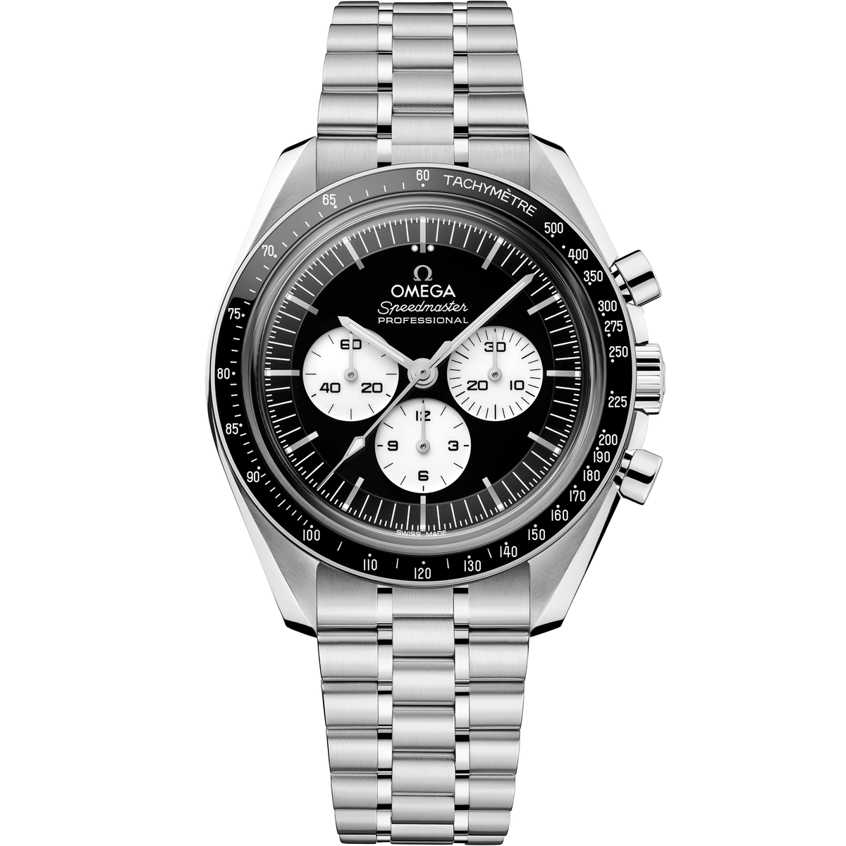 OMEGA Speedmaster Moonwatch Professional 310.30.42.50.01.004, 42 mm steel with black dial – front view