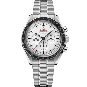 OMEGA Speedmaster Moonwatch Professional 310.30.42.50.04.001, 42 mm steel with white dial – front view