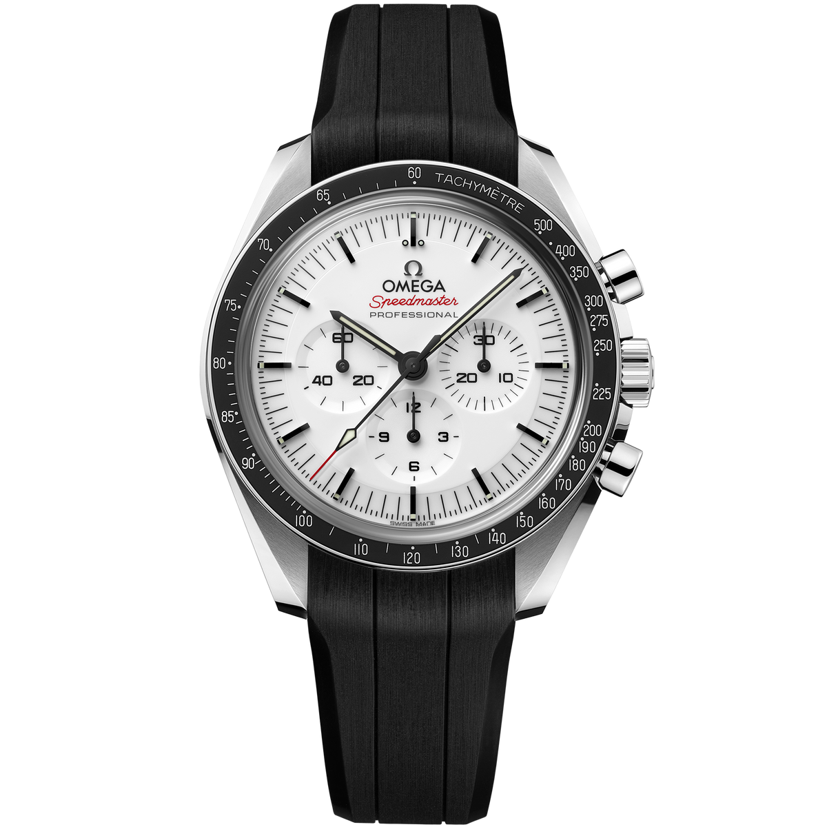 OMEGA Speedmaster Moonwatch Professional 310.32.42.50.04.001, 42 mm steel with white dial – front view