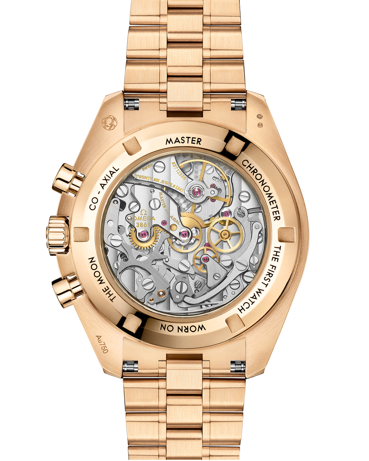 OMEGA Speedmaster Moonwatch Professional 310.60.42.50.10.001, 42 mm moonshine™ gold with green dial – official gallery image 2
