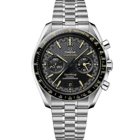 OMEGA Speedmaster Super Racing 329.30.44.51.01.003, 44.25 mm steel with black dial – front view
