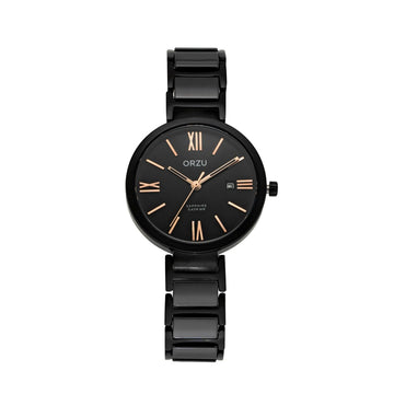 ORZU Analog Black Dial Women's Watch