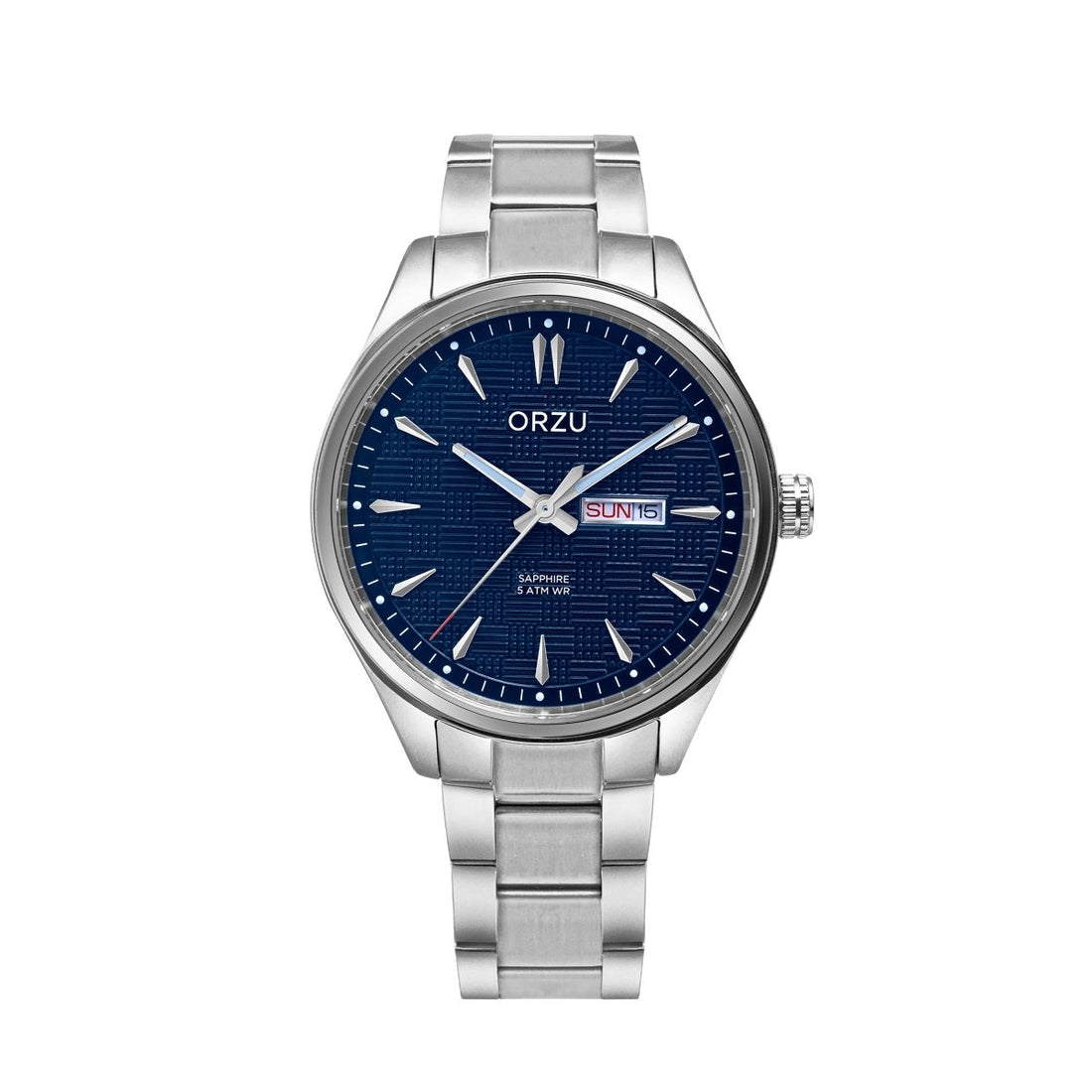 ORZU Analog Day Date Blue Dial Men's Watch
