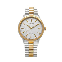 ORZU Analog White Dial Men's Watch
