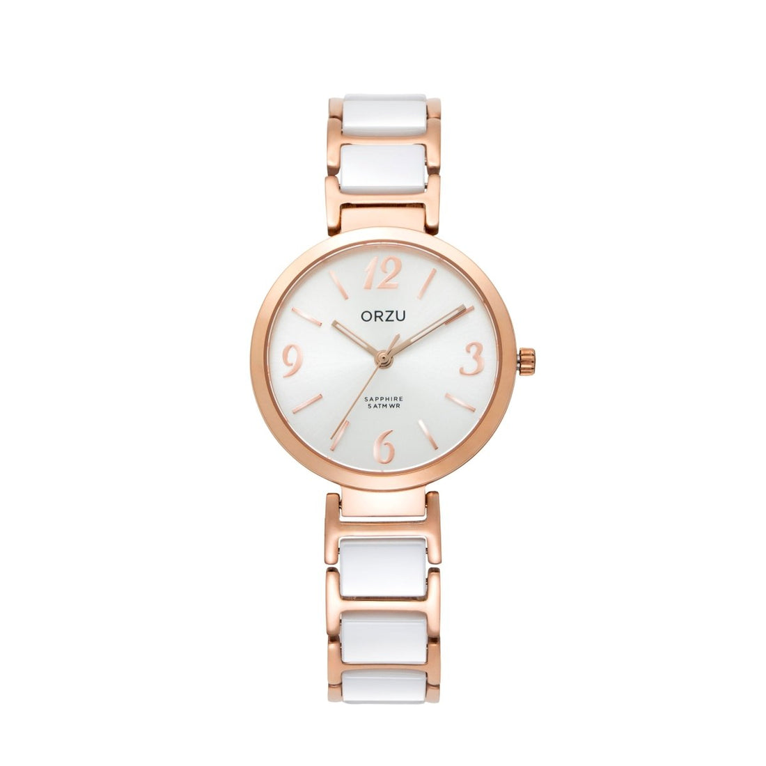 ORZU Analog White Dial Women's Watch