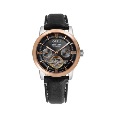 ORZU Automatic Black Dial Men's Watch