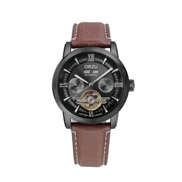 ORZU Automatic Black Dial Men's Watch