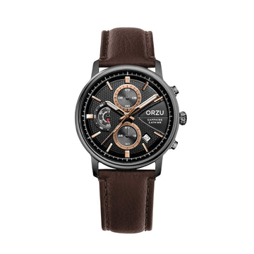 ORZU Chronograph Black Dial Men's Watch