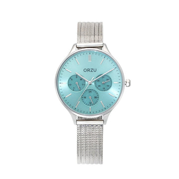 ORZU Multifunction Blue Dial Women's Watch