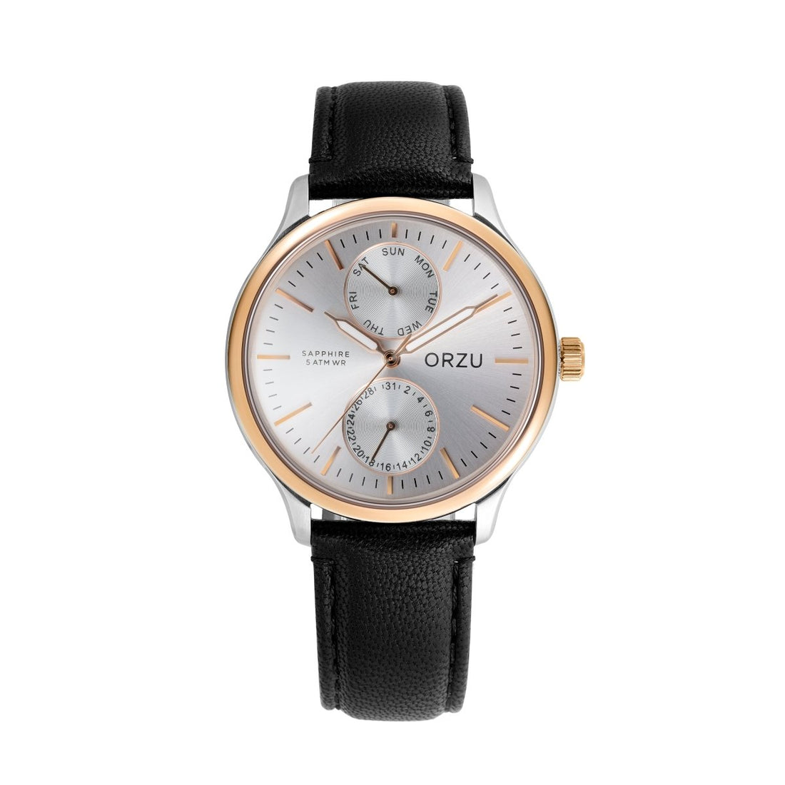 ORZU Multifunction Silver Dial Men's Watch