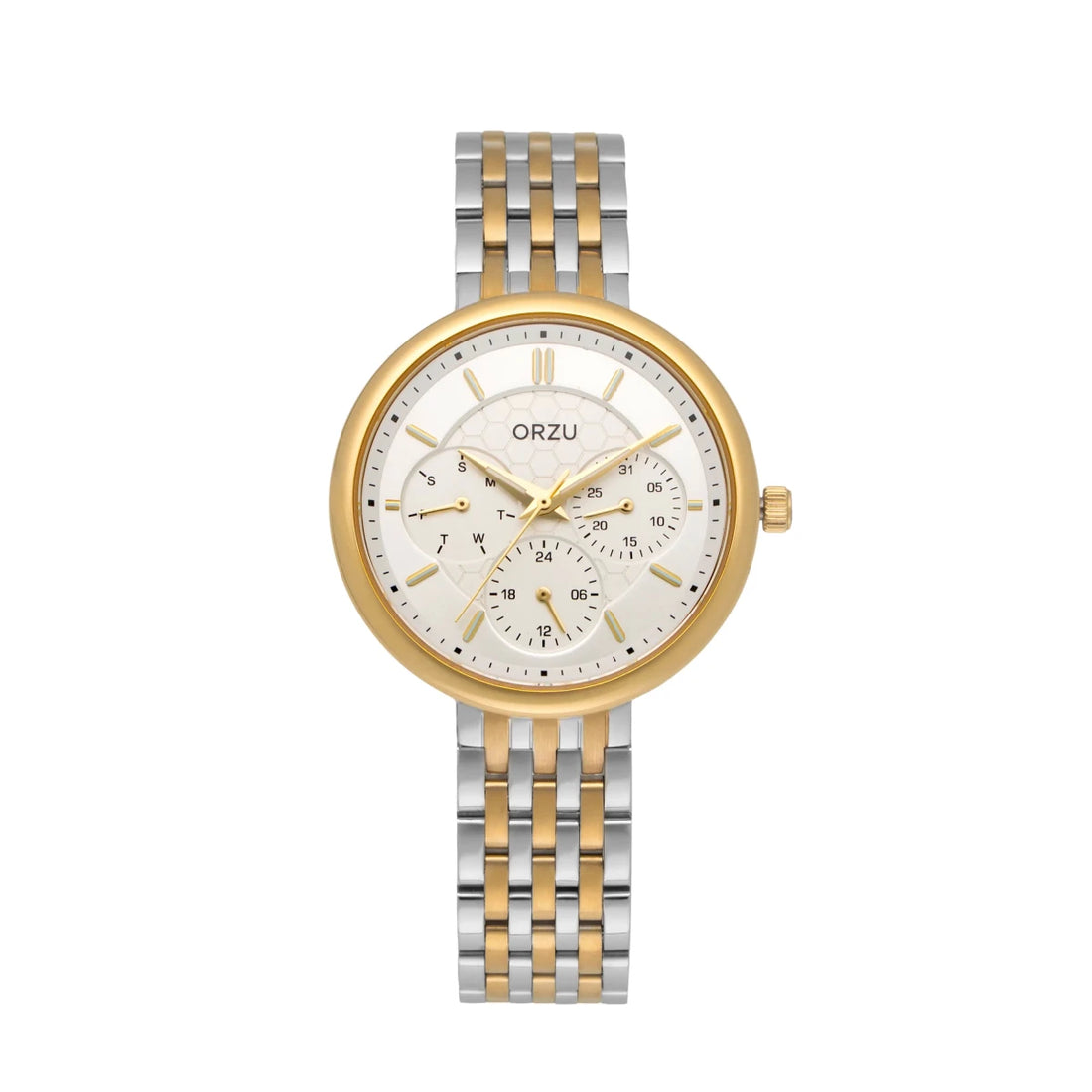ORZU Multifunction Silver Dial Women's Watch
