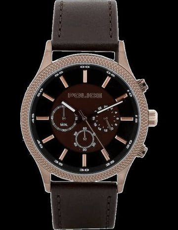 Police Brown Dial Analog Watch For Men - Kamal Watch Company