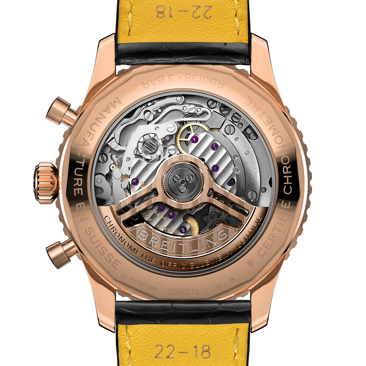 Breitling Navitimer B01 Chronograph 43 RB0138211B1P1 – case-back view
