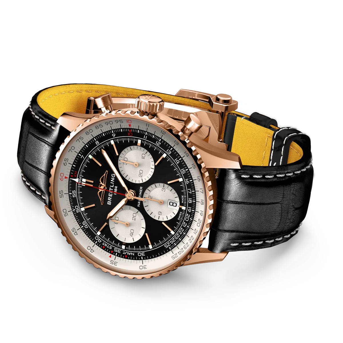 Breitling Navitimer B01 Chronograph 43 RB0138211B1P1 – side view with strap