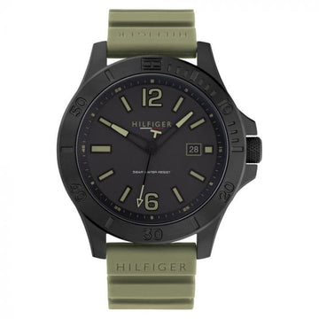 Tommy Hilfiger Men Ryan Round Black Watches-TH1791992 - Kamal Watch Company