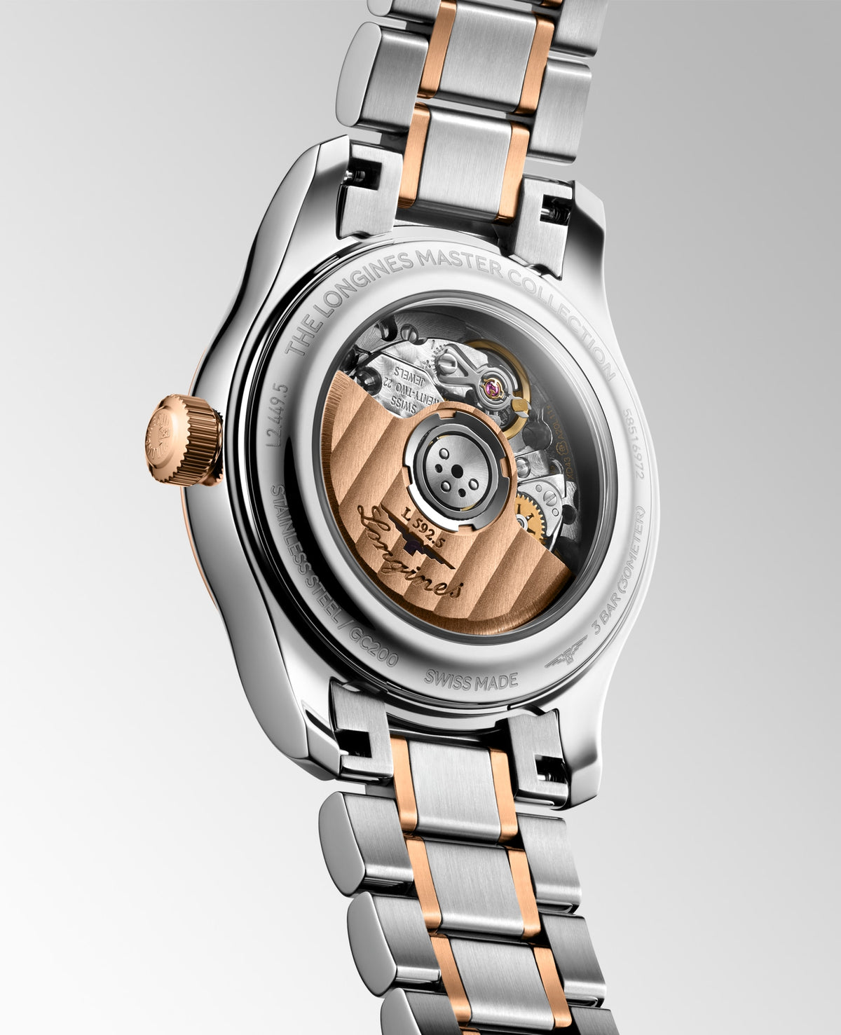 Longines Master Collection 30mm L2.449.5.89.7 Watch for Women - case-back view