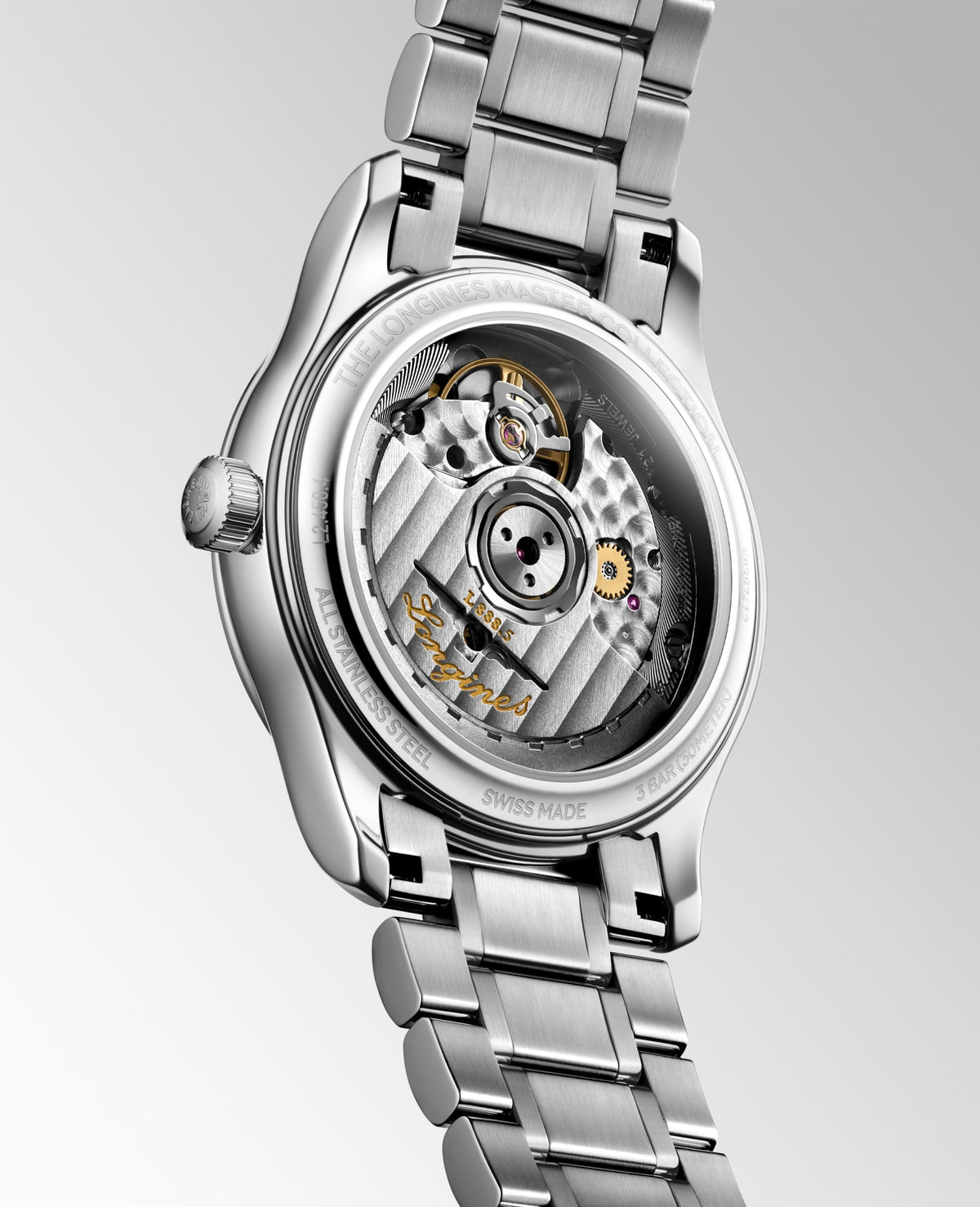 Longines Master Collection 34mm L2.450.4.73.6 Watch for Women - case-back view
