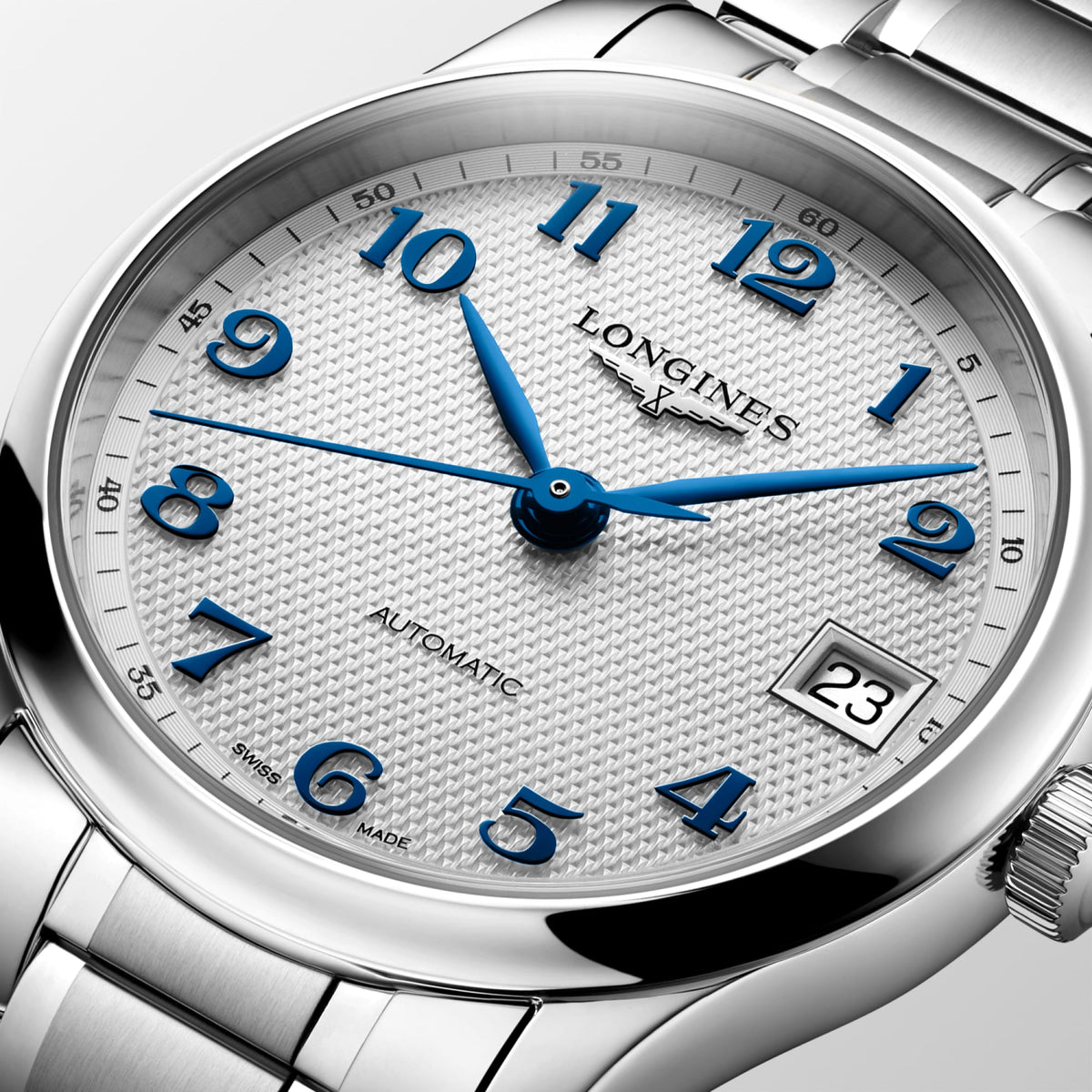 Longines Master Collection 34mm L2.450.4.73.6 Watch for Women - dial close-up