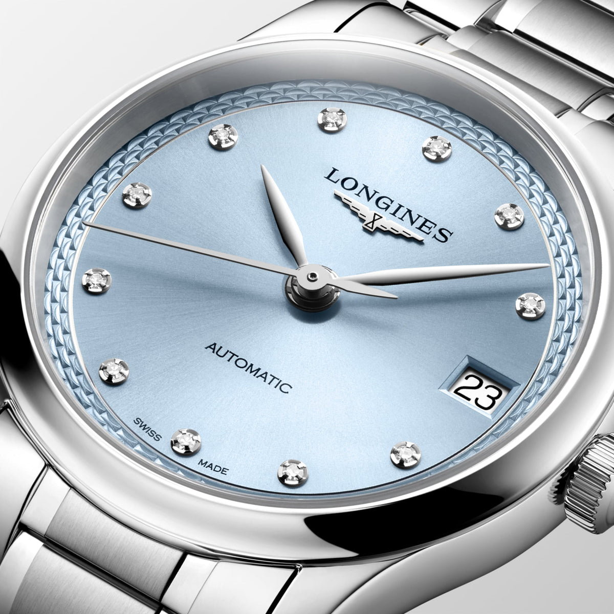 Longines Master Collection 34mm L2.450.4.97.6 Watch for Women - dial close-up