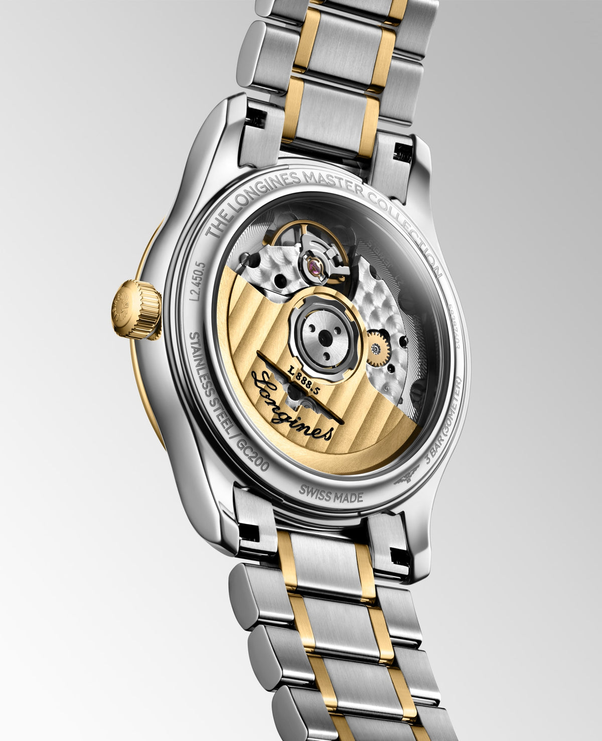 Longines Master Collection 34mm L2.450.5.87.7 Watch for Women - case-back view
