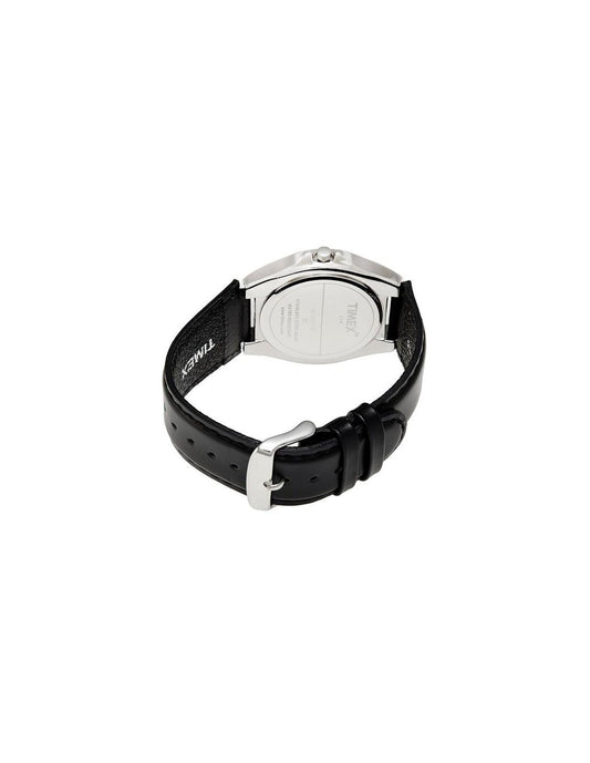Timex El00 Leather Fashion Analog Silver Dial Men Watch