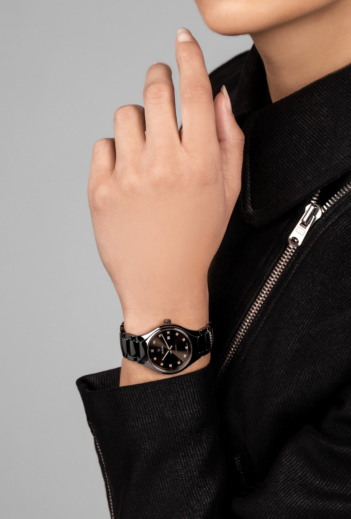 Rado True Round Automatic Diamonds R27243732 – shown on the wrist
