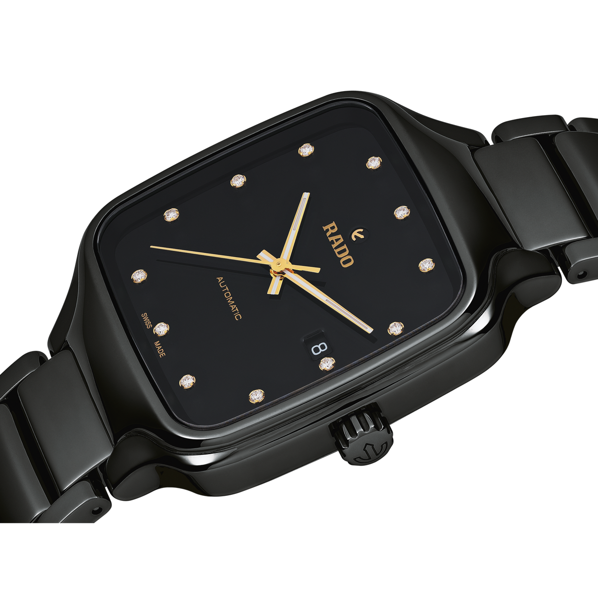 Rado True Square Automatic Diamonds R27078702 – front view