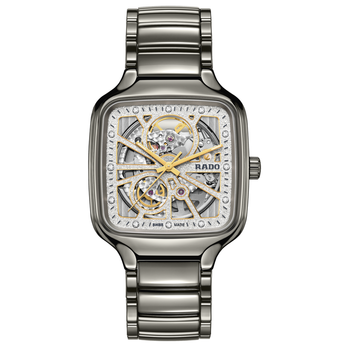 Rado True Square Automatic Open Heart Sparkling R27083722 – front view