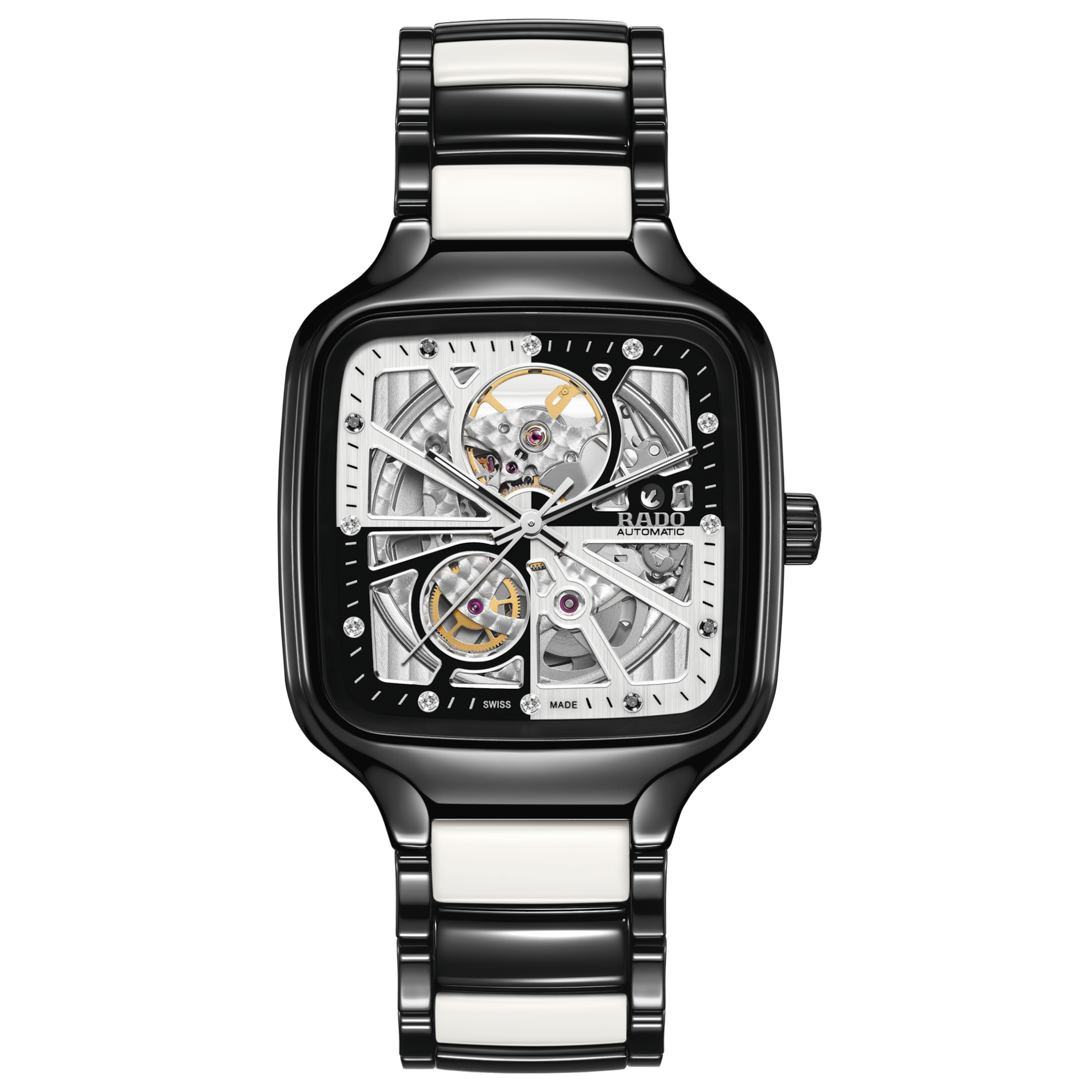 Rado True Square Automatic Open Heart Diamonds Limited Edition R27086752 Unisex Watch