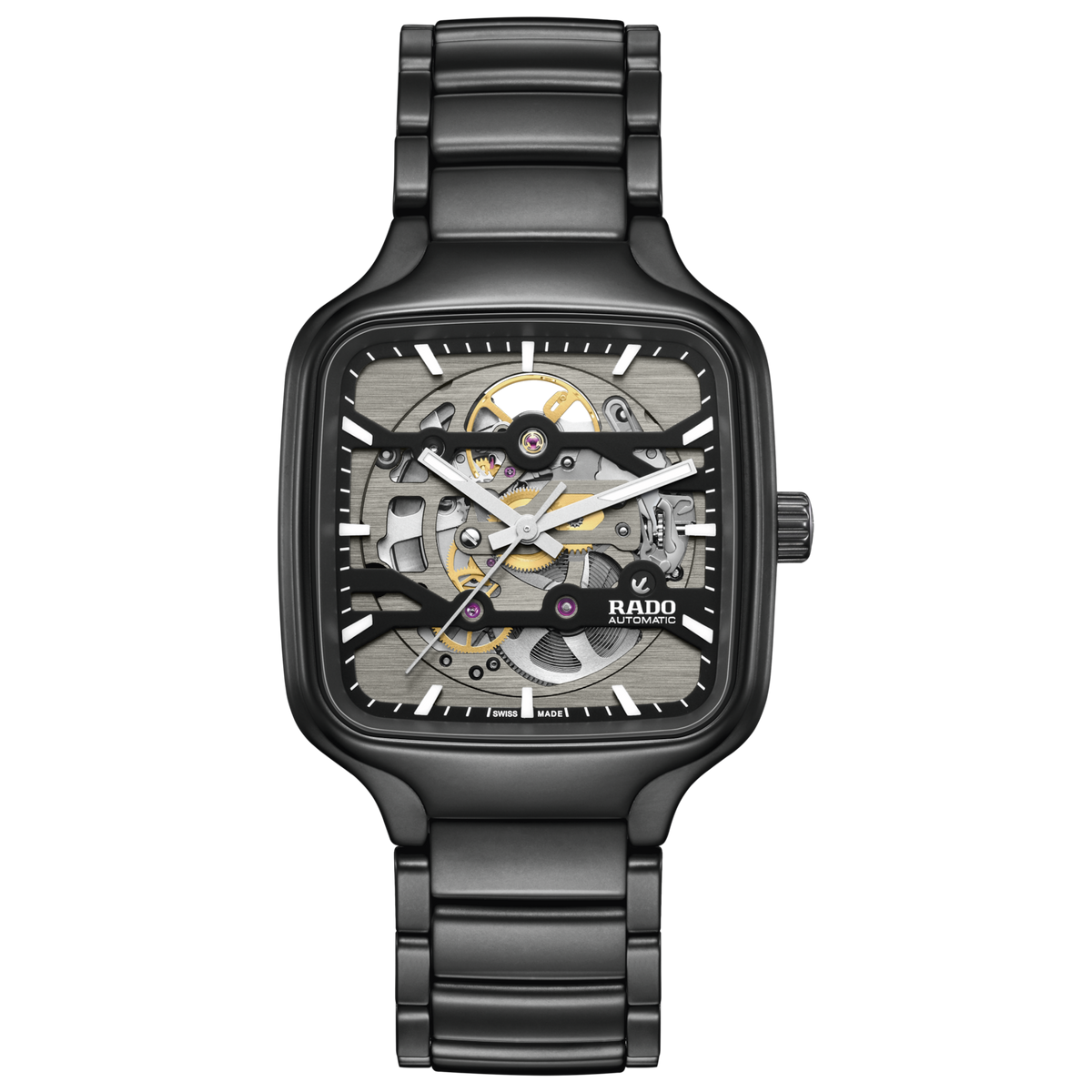 Rado True Square Automatic Skeleton R27197152 – front view
