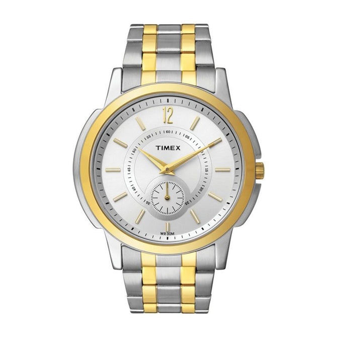 Timex Empera Men's Quartz Analog Silver Dial Round Case Doctor Function Watch -TW000U306