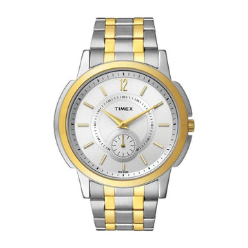 Timex Empera Men's Quartz Analog Silver Dial Round Case Doctor Function Watch -TW000U306