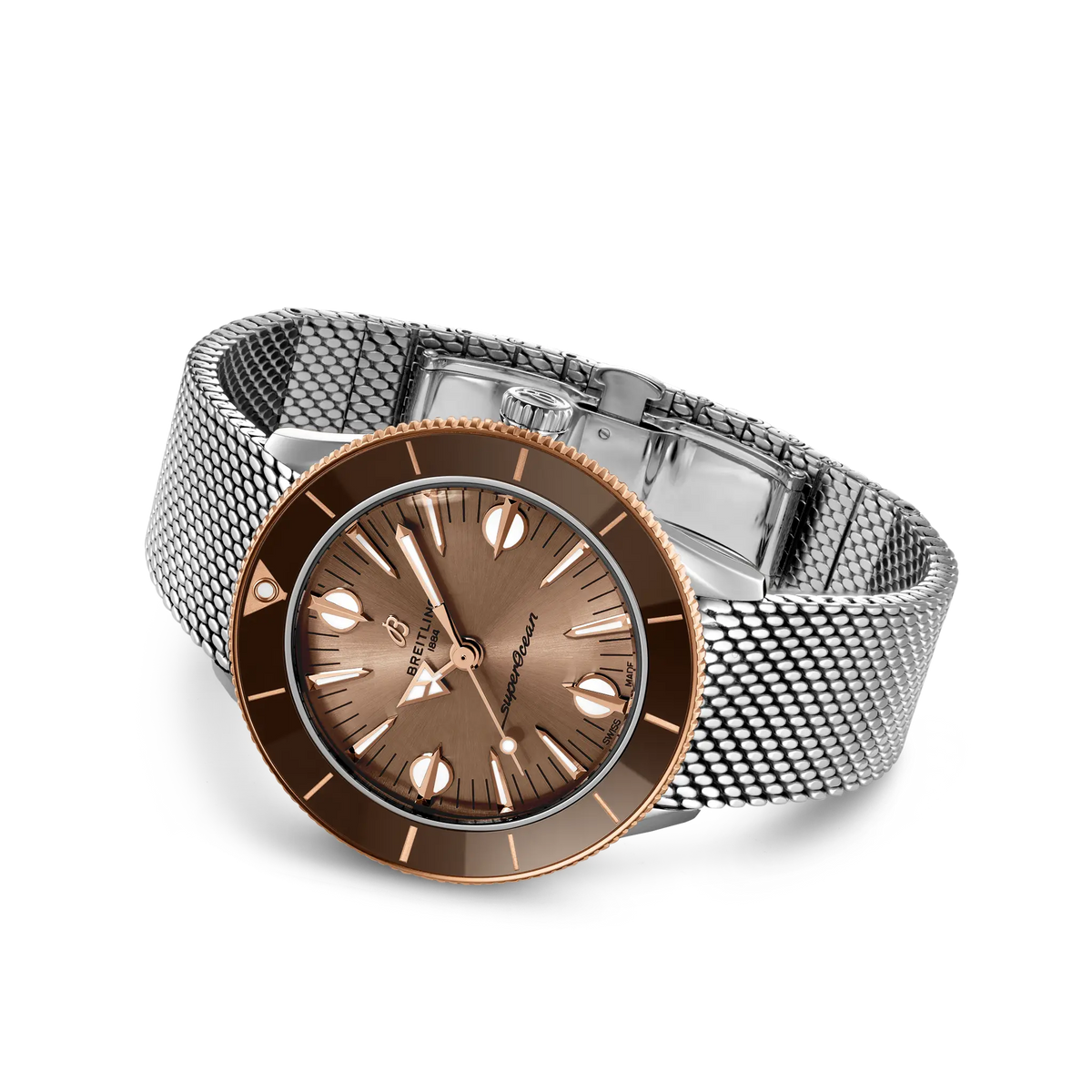 Breitling Superocean Heritage '57 Highlands U10340E31A1A1 – side view with bracelet