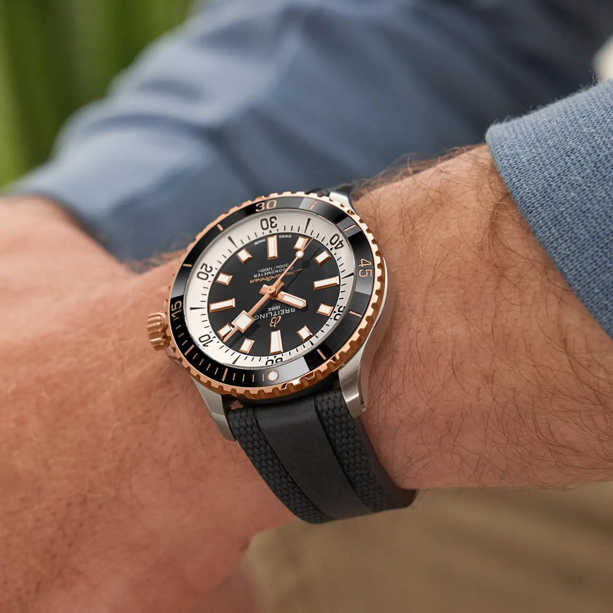 Breitling Superocean Automatic 42 U17375211B1S1 – shown on the wrist