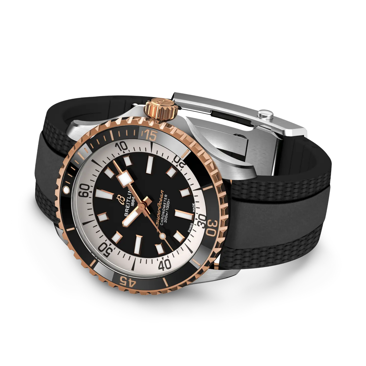 Breitling Superocean Automatic 42 U17375211B1S1 – side view with strap