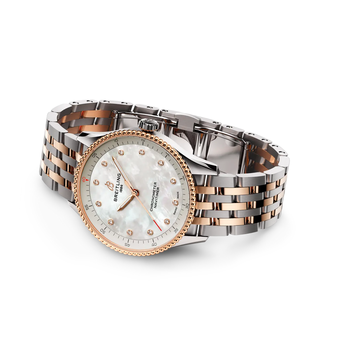 Breitling Navitimer 32 U77320E61A1U1 – side view with bracelet