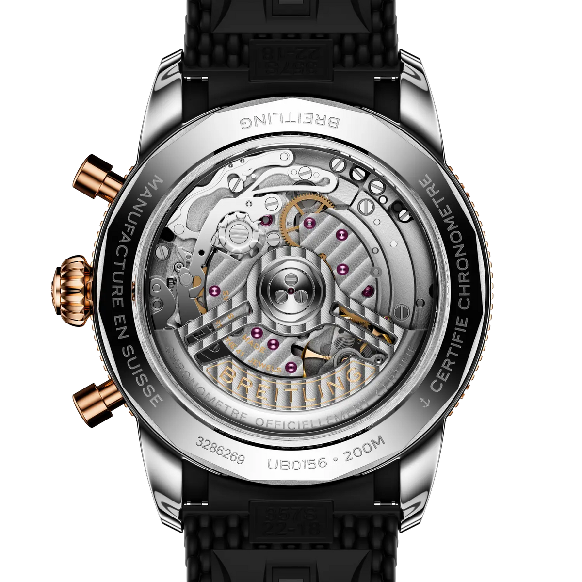 Breitling Superocean Heritage B01 Chronograph 42 UB0156H11B1S1 – case-back view
