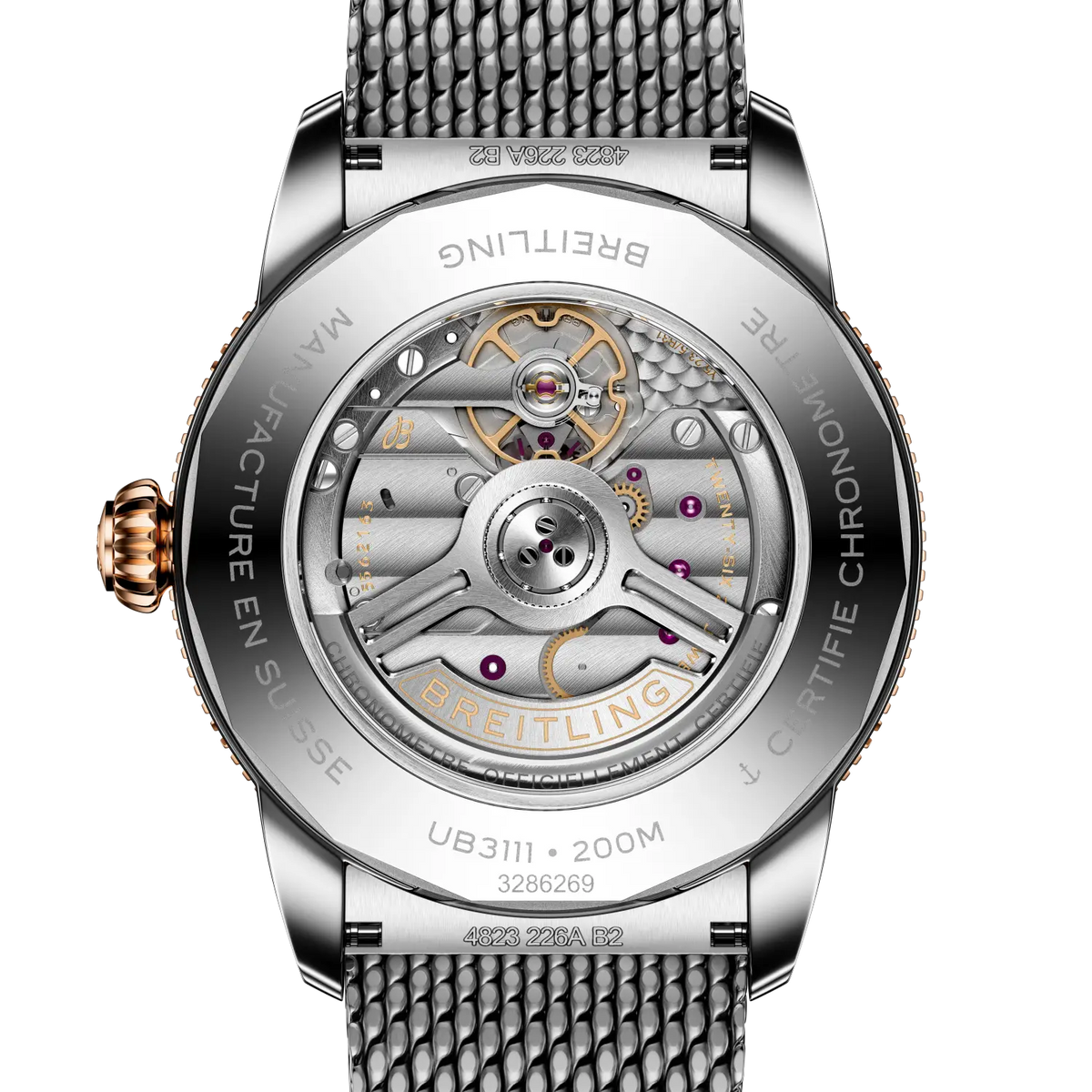 Breitling Superocean Heritage B31 Automatic 42 UB3111241B1A1 – case-back view