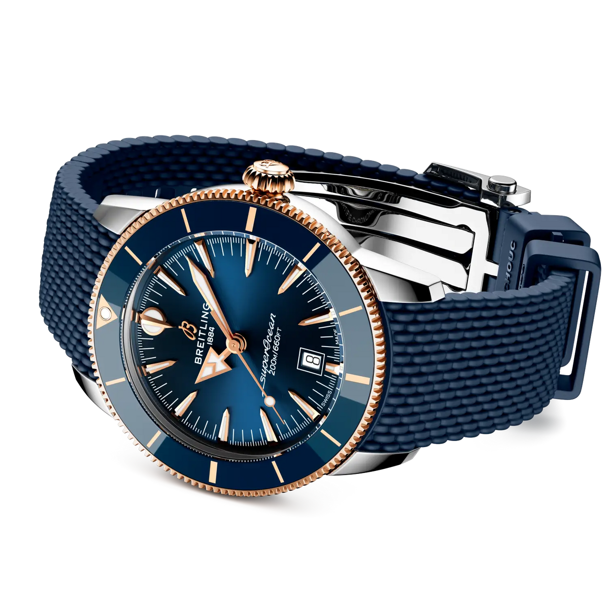 Breitling Superocean Heritage B31 Automatic 44 UB3112161C1S1 – side view with strap