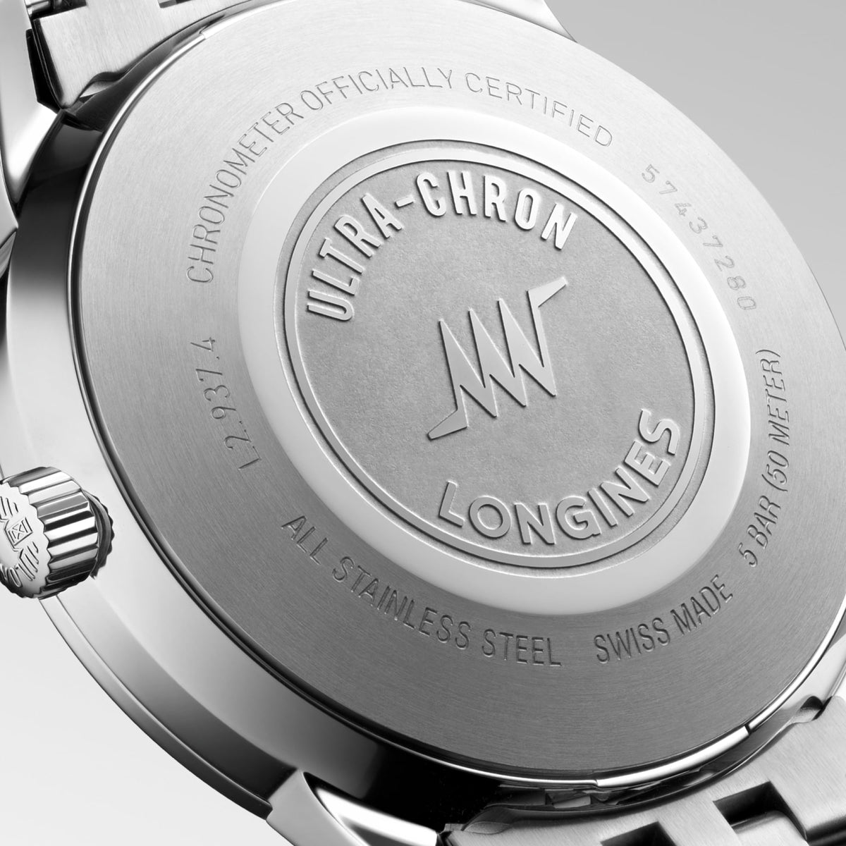 Longines Ultra-Chron Classic 40mm L2.937.4.72.6 Watch for Men - case-back close-up