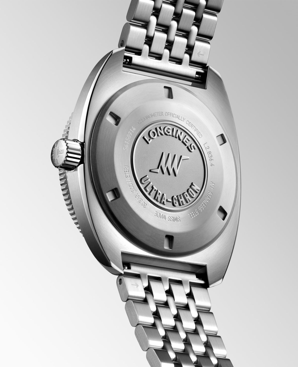 Longines Ultra-Chron 43mm L2.836.4.52.6 Watch for Men - case-back view