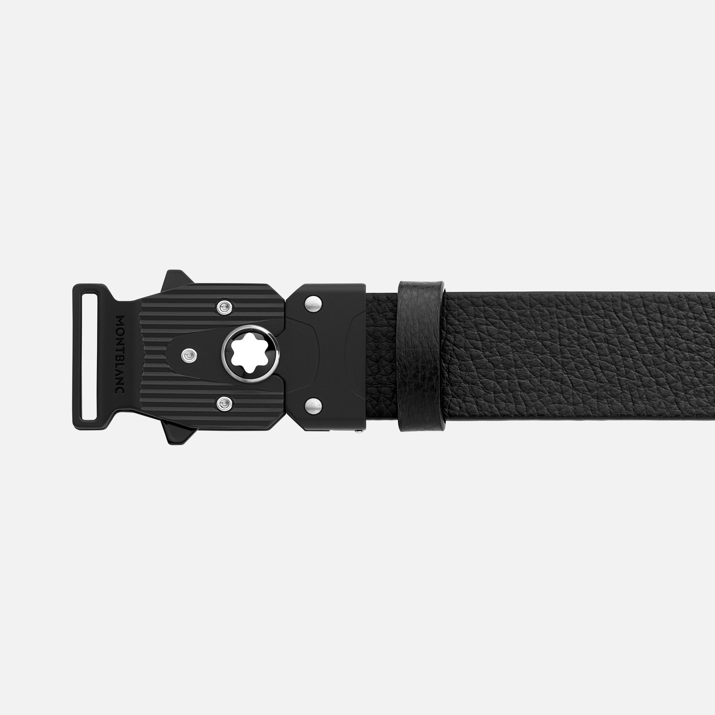 M LOCK 4810 buckle grainy black 35 mm leather belt