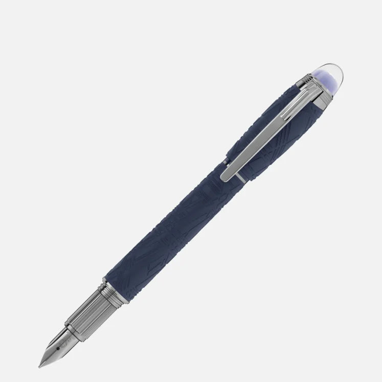 Montblanc MB130210 Starwalker Space Blue Resin Fountain Pen