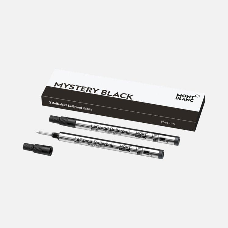 Montblanc Rollerball LeGrand Refills Medium Mystery Black MB105164 - Kamal Watch Company