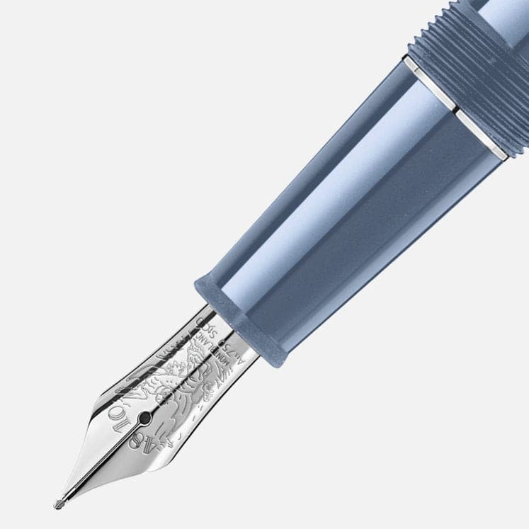 Montblanc Meisterstück Glacier Doué Fountain Pen (F) MB129402 - Kamal Watch Company