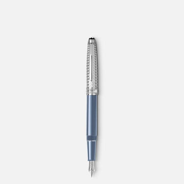 Montblanc Meisterstück Glacier Doué Fountain Pen (F) MB129402 - Kamal Watch Company