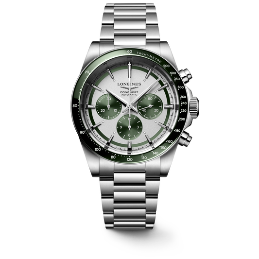 Longines Conquest Chronograph 42mm L3.835.4.02.6 Watch for Men - front view