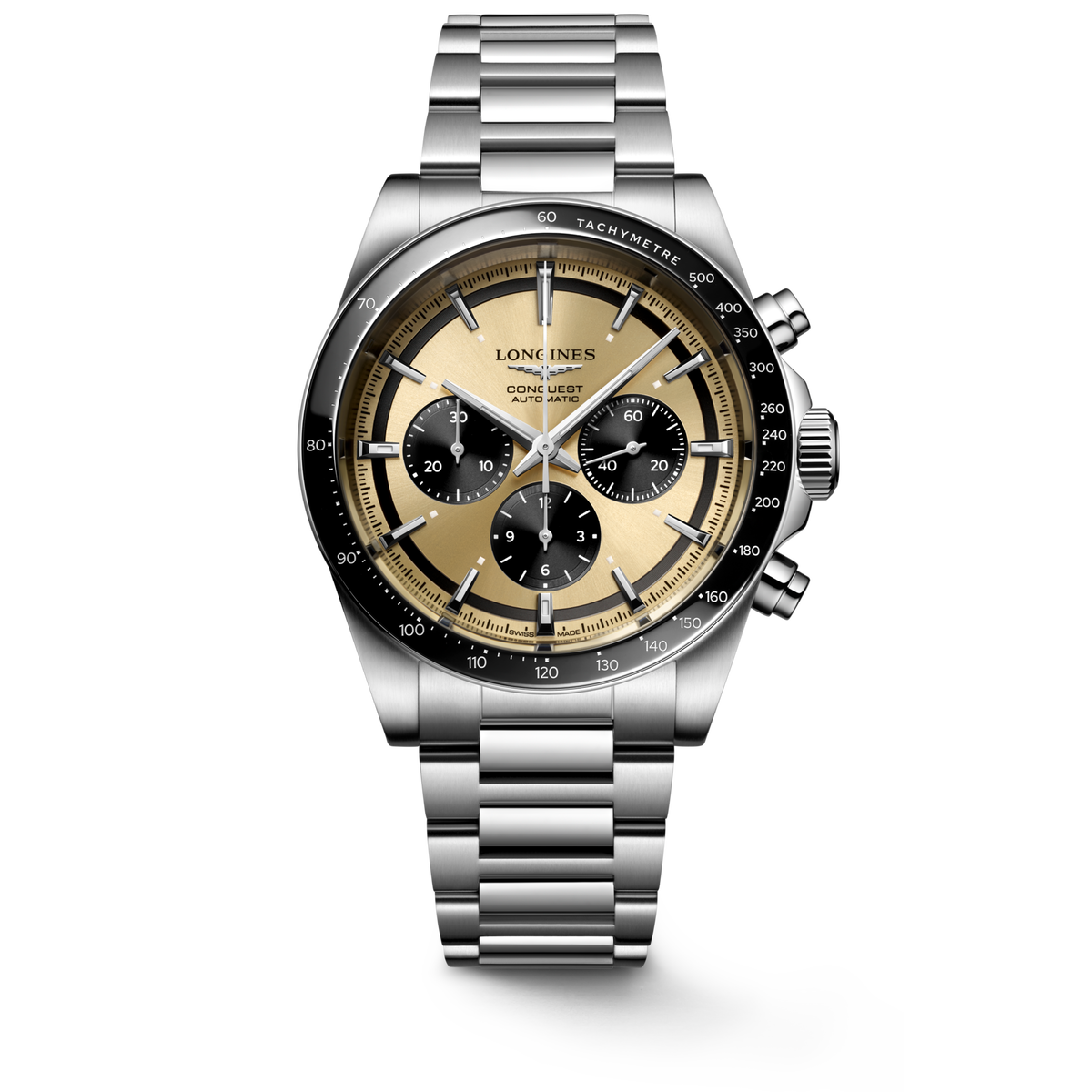 Longines Conquest Chronograph 42mm L3.835.4.32.6 Watch for Men - front view