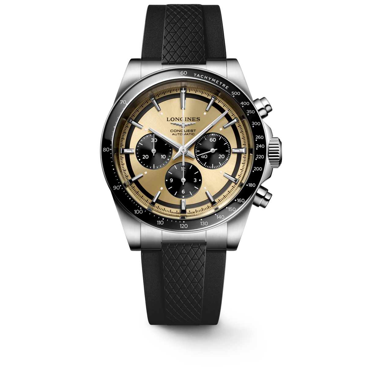 Longines Conquest Chronograph 42mm L3.835.4.32.9 Watch for Men - front view