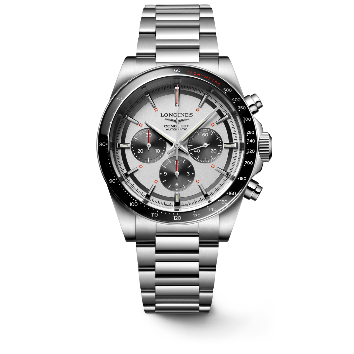 Longines Conquest Chronograph 42mm L3.835.4.72.6 Watch for Men - front view